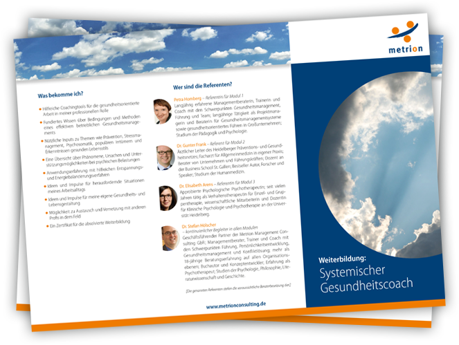 Weiterbildung: Systemischer Gesundheitscoach